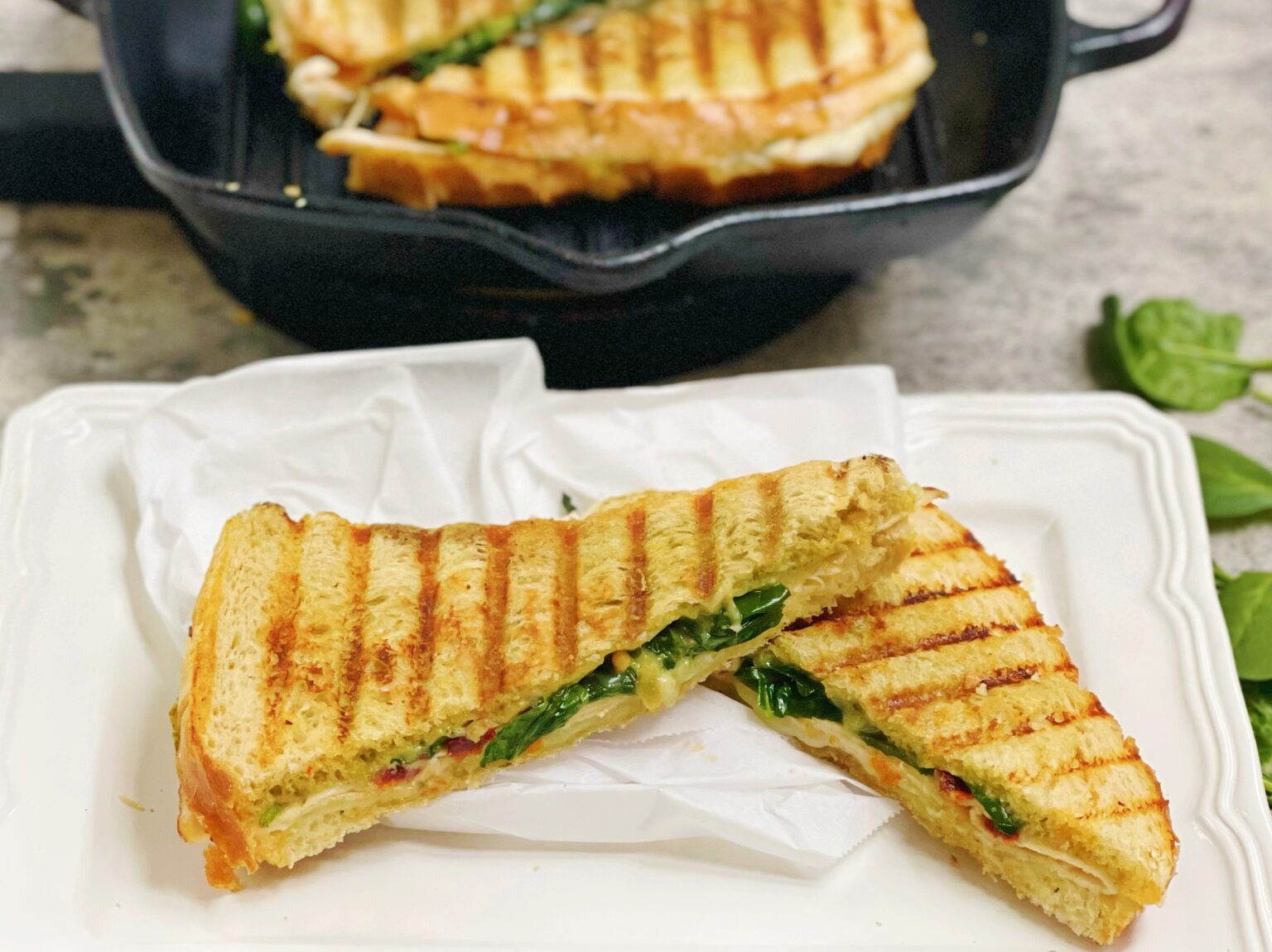 Chicken Pesto Panini Dinner Reinvented